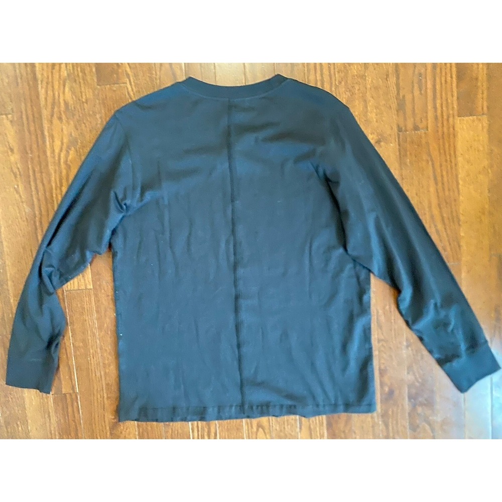 Lululemon Black Pima Cotton Long Sleeve Top 6 - Picture 3 of 4